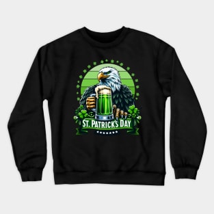 Irish Eagle Pride with beer Crewneck Sweatshirt